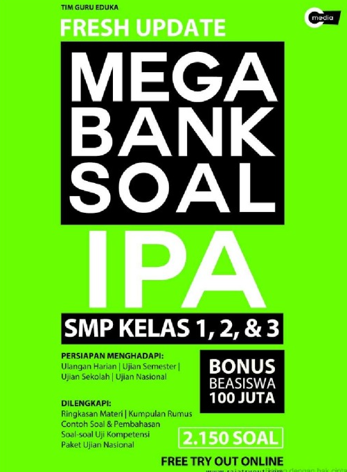 Mega Bank Soal Ilmu Pengetahuan Alam SMP Kelas 1, 2, & 3
